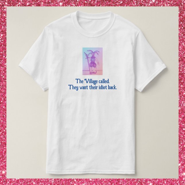 Camiseta Idiota da Vila Funny (Criador carregado)