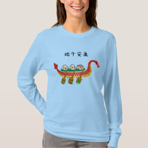 Camiseta Idiota de Arroz Viciada no Festival do Barco Dragã