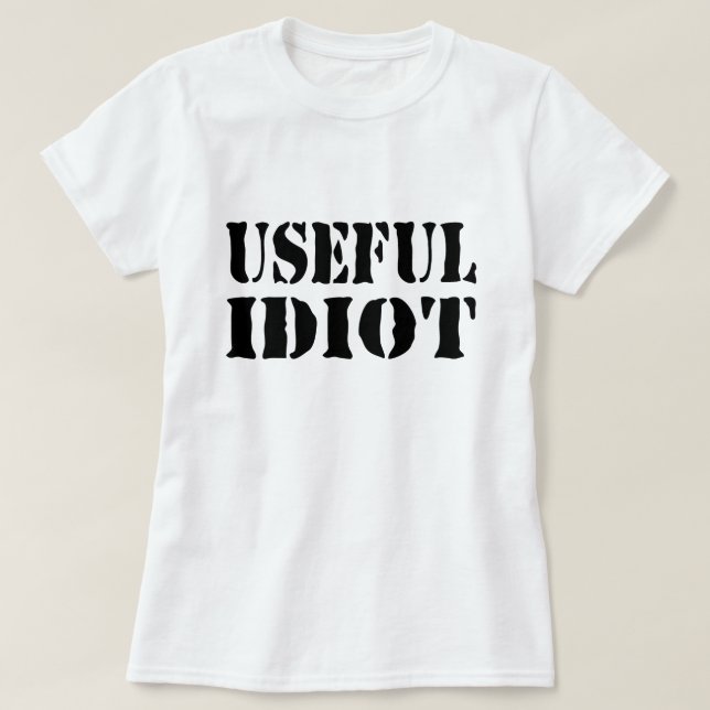 CAMISETA IDIOTA ÚTIL (Frente do Design)