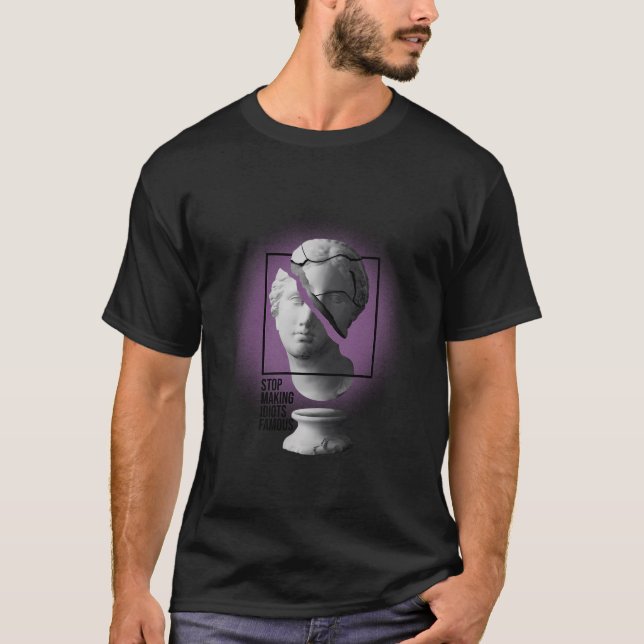 Camiseta Idiotas do Fazer de Parada Vaporwave Familiares -  (Frente)