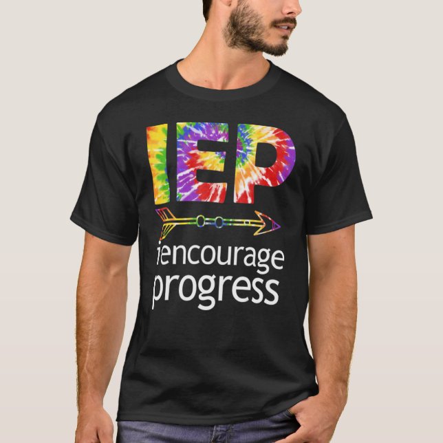 Camiseta IEP Encourage Progress Special Education School Te (Frente)