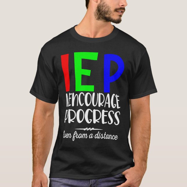 Camiseta IEP I Encoraja Progresso Mesmo A Distância (Frente)