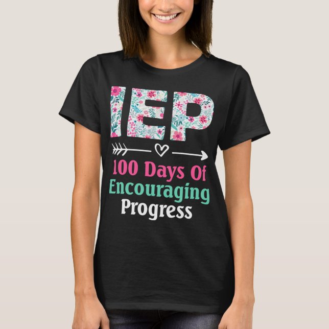 Camiseta IEP I encoraje o progresso da educação especial (Frente)