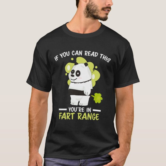 Camiseta If You Can Read This You re in Fart Range Hallowee (Frente)