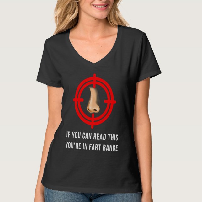Camiseta If You Can Read This You're In Fart Range (Frente)