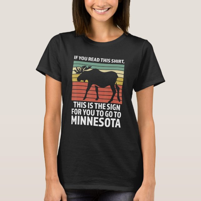 Camiseta If you read this   Minnesota Minnesota State Minne (Frente)