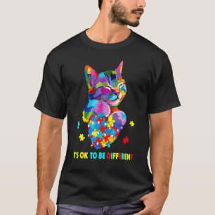 Camiseta If You Want To Be Cool Just Be Yourself Cat Autism