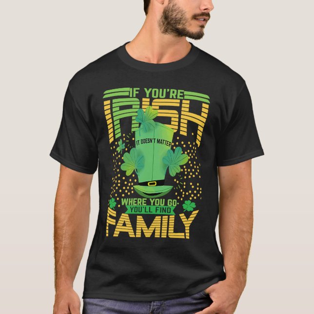 Camiseta If You're Irish St Patricks Day Shamrock (Frente)