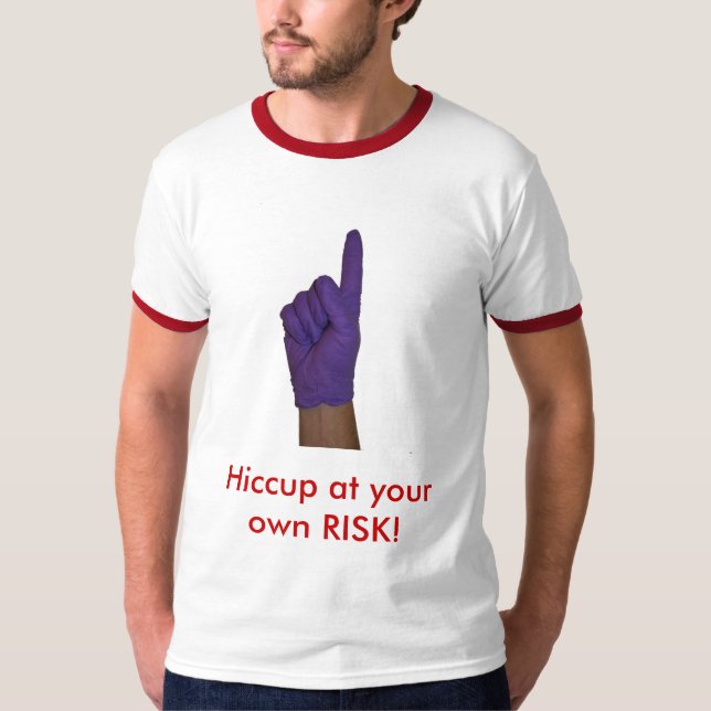 Camiseta Ig_Nobel_Finger, soluço a seu próprio risco! (Frente)