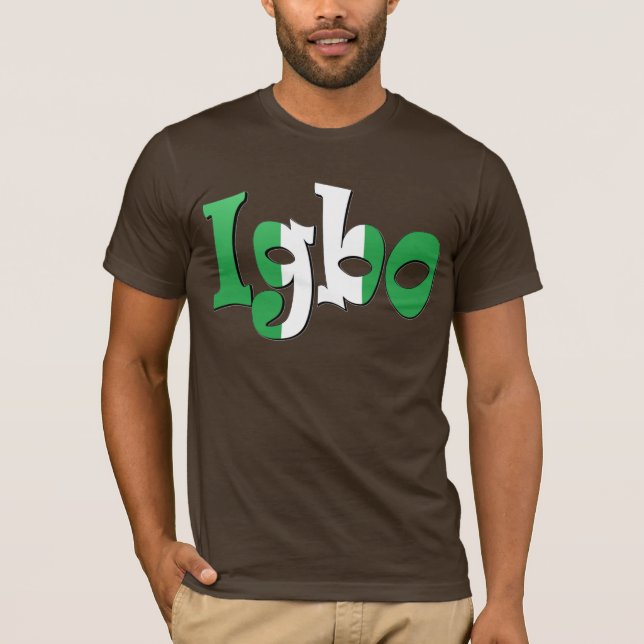 Camiseta Igbo (bandeira nigeriana) (Frente)