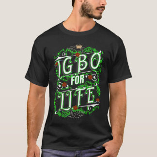 Camiseta Igbo Para Iniciação De Ancestralidade Da Vida Lega