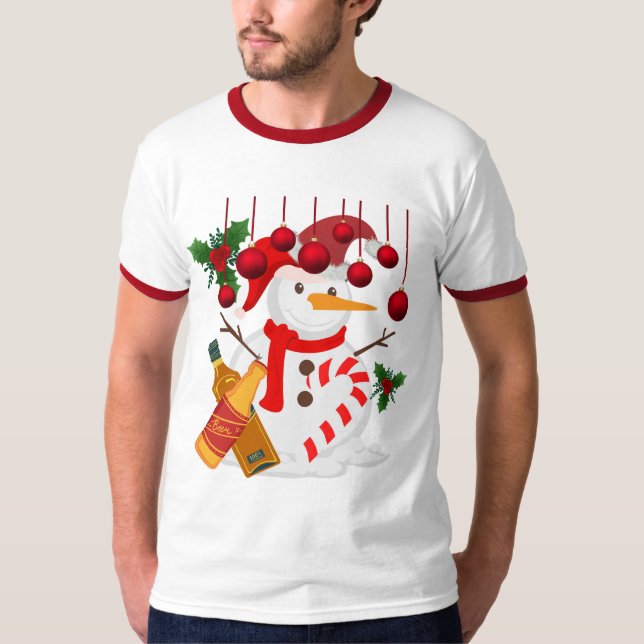 Camiseta Igloo Com Cerveja - Engraçado presente de cerveja  (Frente)