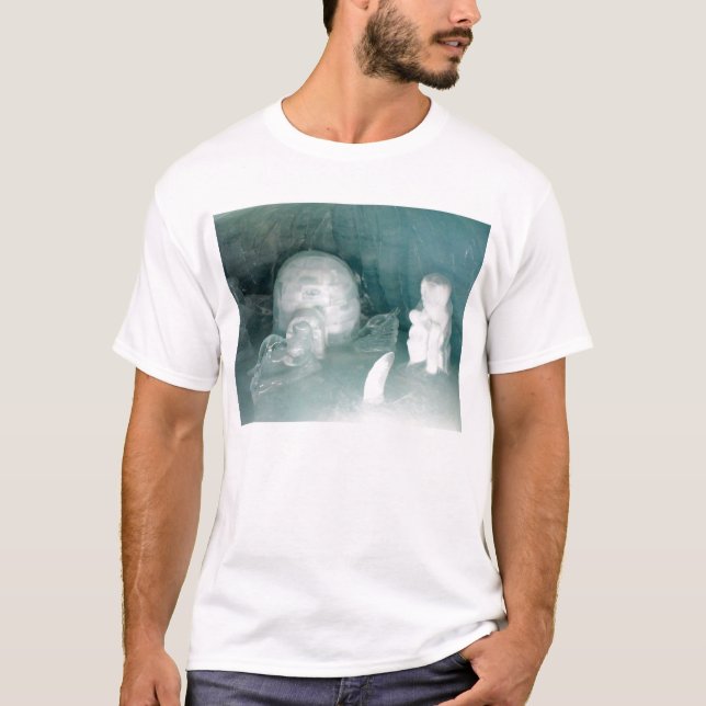 Camiseta Igloo e esquimó no gelo (Frente)