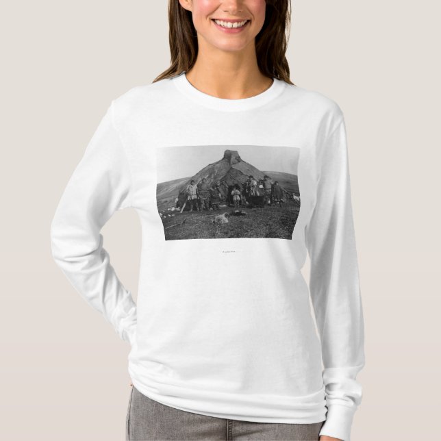 Camiseta Iglu Eskimo perto de Nome, fotografia de Alaska (Frente)