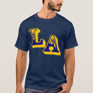 Camiseta ・° Ignacio LA Na moda do logotipo T-Shirt Dark§ ☐°