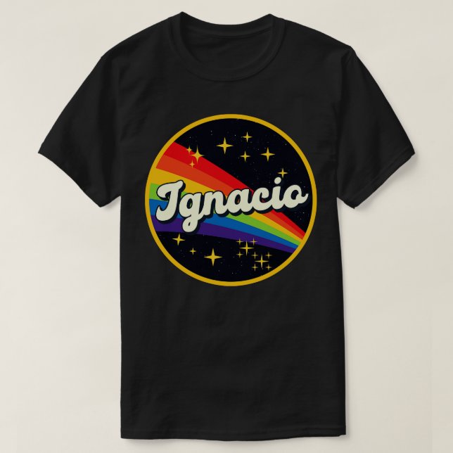 Camiseta Ignacio Rainbow In Space Vintage Style (Frente do Design)