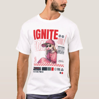 Camiseta IGNITE Aura Bloqueada - Desenho de Poster de Stree