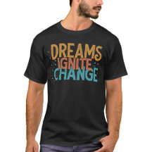 Ignite Change: Camisa-T de Homens Inspiracionais