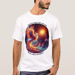 Camiseta Ignite os incêndios em ascensão como uma fênix