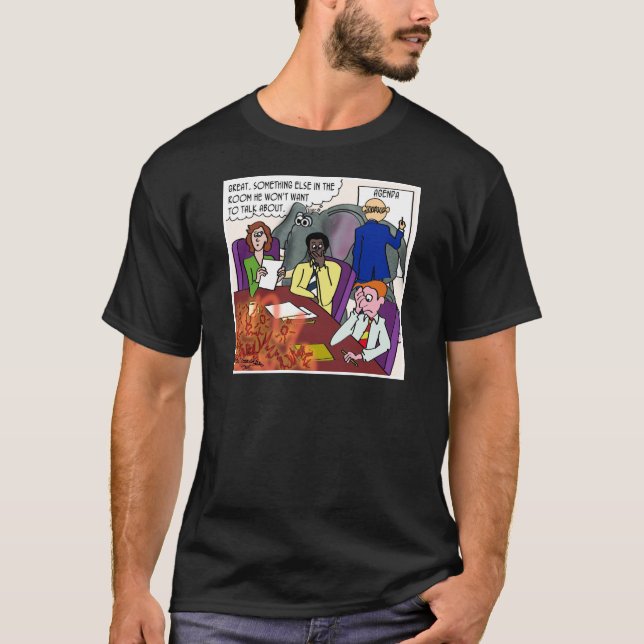 Camiseta Ignorando o Elefante e o Fogo na Conferência (Frente)
