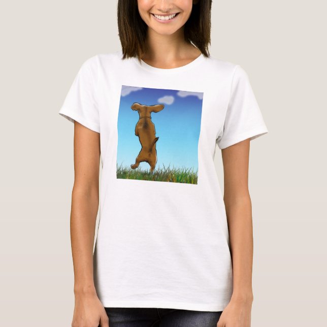 Camiseta Ignorando Tanque de Doxie no Topo (Frente)