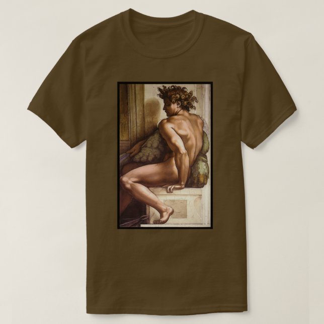 Camiseta Ignudo by Michelangelo (Frente do Design)