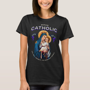Camiseta Igreja Católica Romana Uma Santa Apostólica Virgem