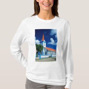 Camiseta Igreja colorida na ilha de Tahaa nas