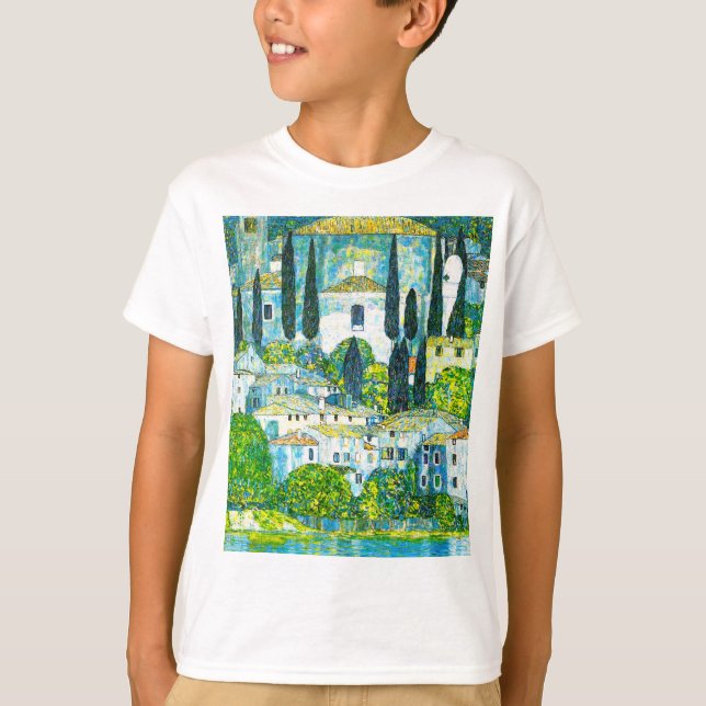 Camiseta Igreja de Cassone Gustav Klimt (Frente)