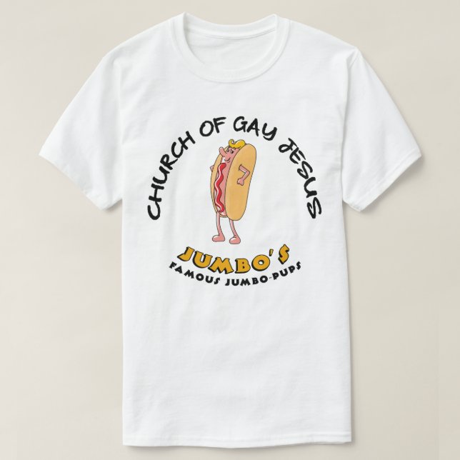 Camiseta Igreja De Gay Jesus Sem Vergonha (Frente do Design)