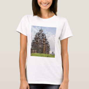 Camiseta Igreja de madeira ornamentada, Rússia