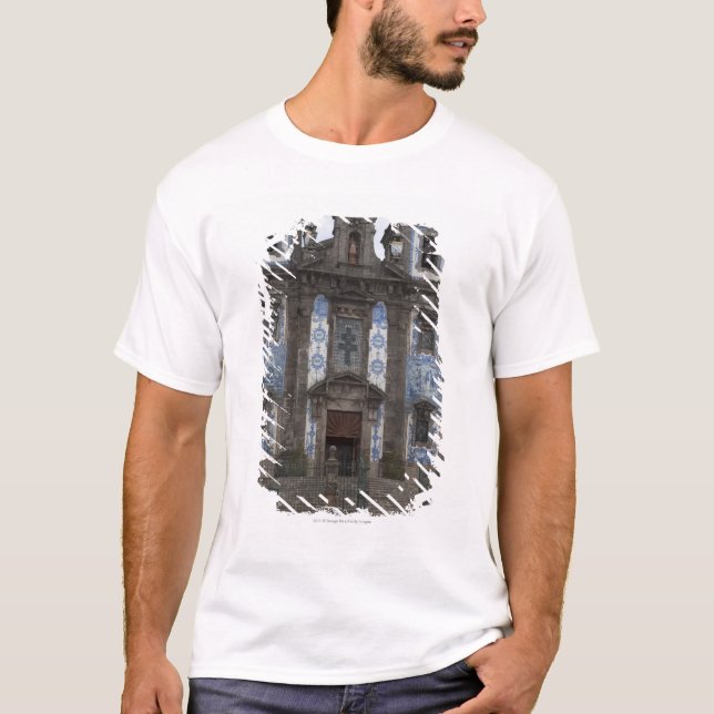 Camiseta Igreja de Santo Ildenfonso com painéis do azulejo (Frente)