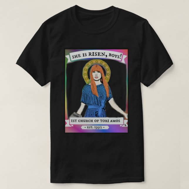 Camiseta Igreja de Tori Amos - fundo transparente (Frente do Design)