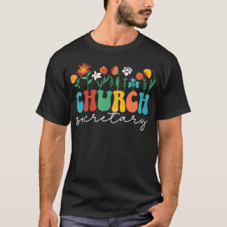 Camiseta Igreja Groovy Agradecimento Secretária da Igreja