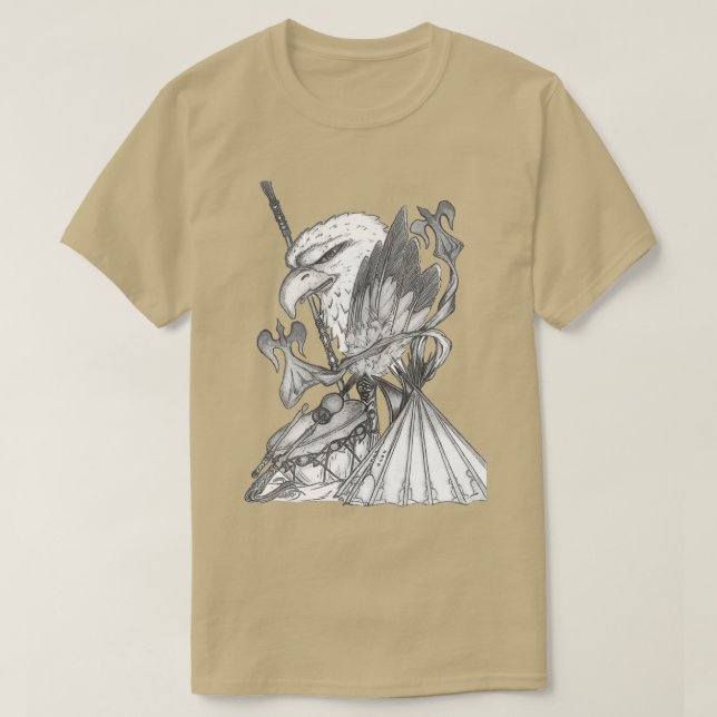 Camiseta Igreja Nativa Americana  (Frente do Design)