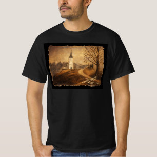 Camiseta Igreja no tee do morro - A arte de um homem velho