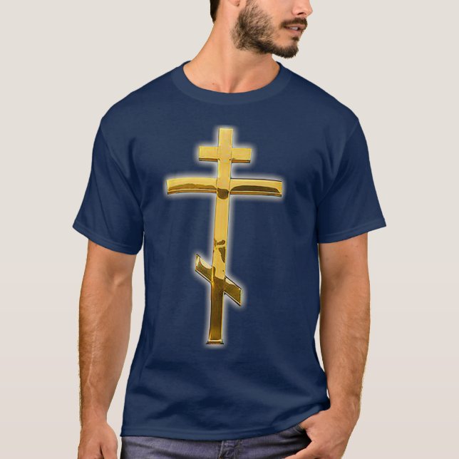 CAMISETA IGREJA ORTODOX ORIENTAL CRUZADA PELO GREGO RUSSO (Frente)