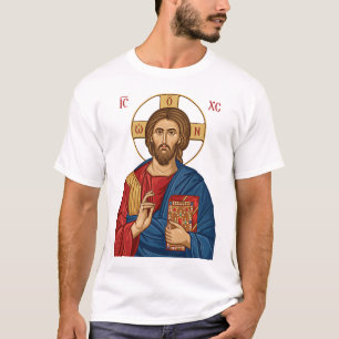 Camiseta Igreja Ortodoxa do Leste Europeu Senhor Jesus Cris