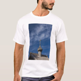 Camiseta Igreja Ortodoxa Russa tradicional de madeira