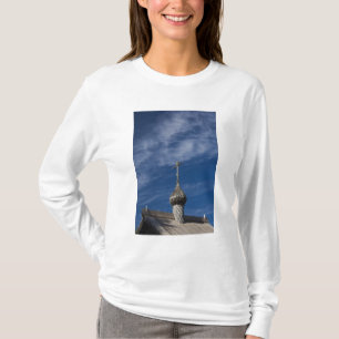 Camiseta Igreja Ortodoxa Russa tradicional de madeira