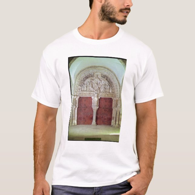 Camiseta Igreja portal central Sainte-Madelaine de Narthex (Frente)
