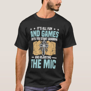 Camiseta Igreja Religiosa do Engenheiro de Áudio do Cristia
