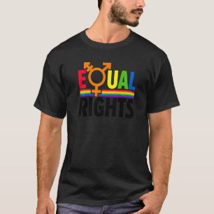 Camiseta Igual Direitos Orgulho gay Rainbow Bisexual Love L