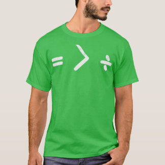 Camiseta Igual maior que dividido 2