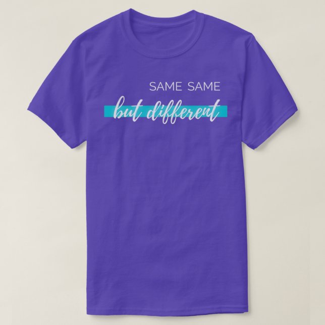 Camiseta Igual mas diferente (Frente do Design)