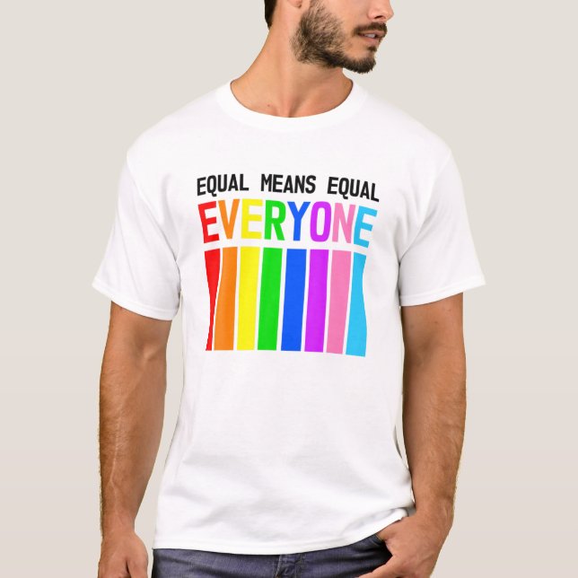 Camiseta Igual Meio - Todos - Sinalizadores de Orgulho (Frente)
