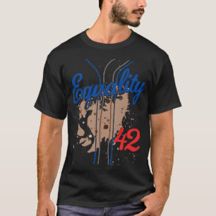 Camiseta Igualdade 42 Baseball Número 42 Jersey End Racism