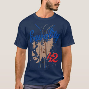 Camiseta Igualdade 42 Baseball Número 42 Jersey End Racism