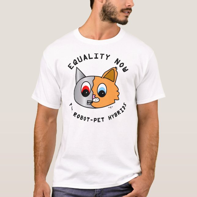 Camiseta Igualdade agora para híbrido do animal de (Frente)