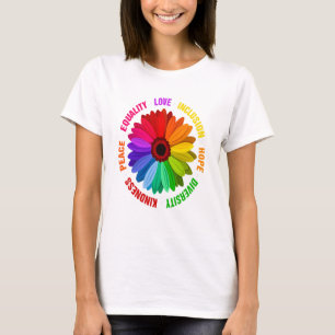 Camiseta Igualdade Amor Inclusão Esperança Diversidade Bond